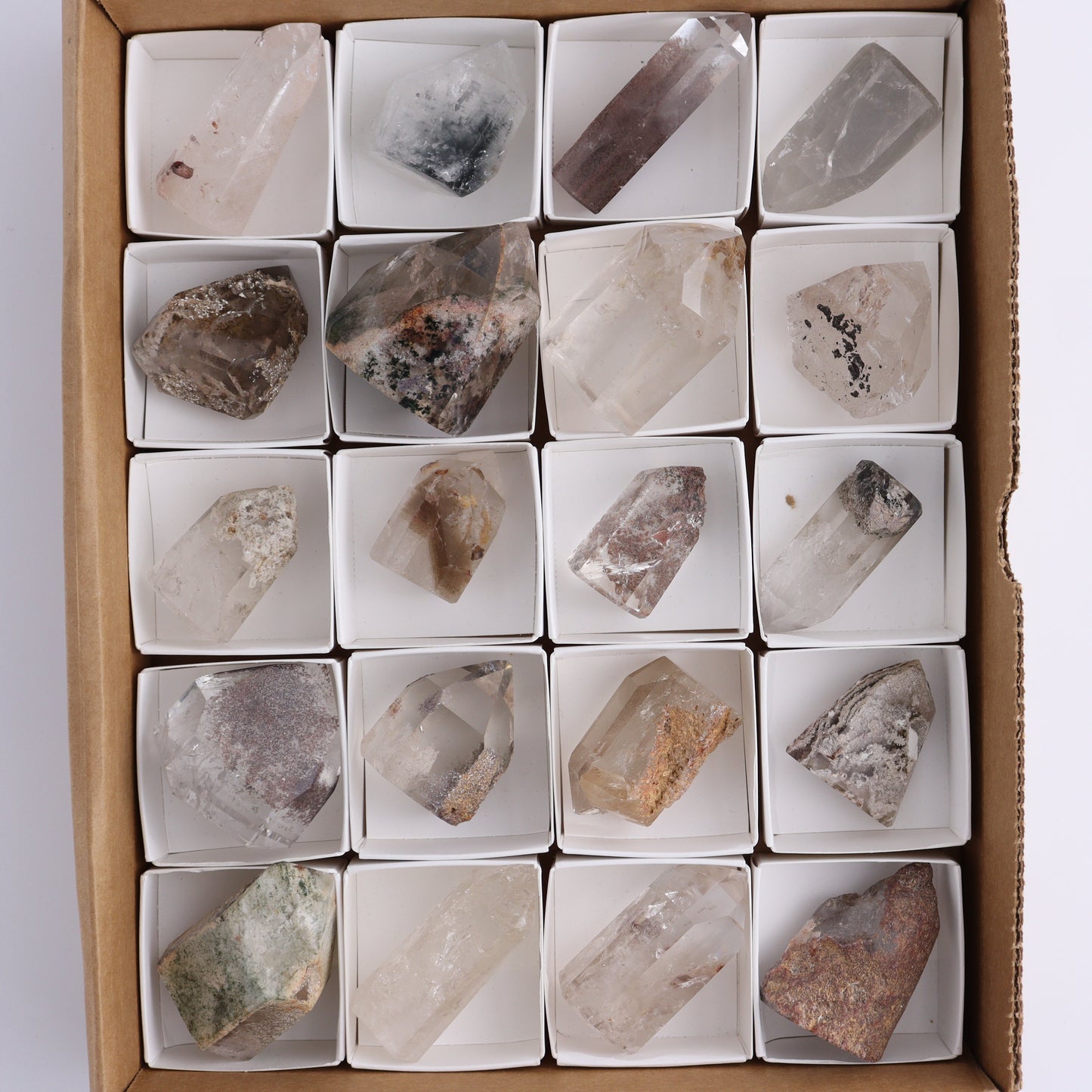 Garden Quartz Towers Set of 20 - Expert Wholesale and Supplier of Wholesale Crystals & Bulk Gemstones, ["Garden Quartz","Quartz","Towers"]