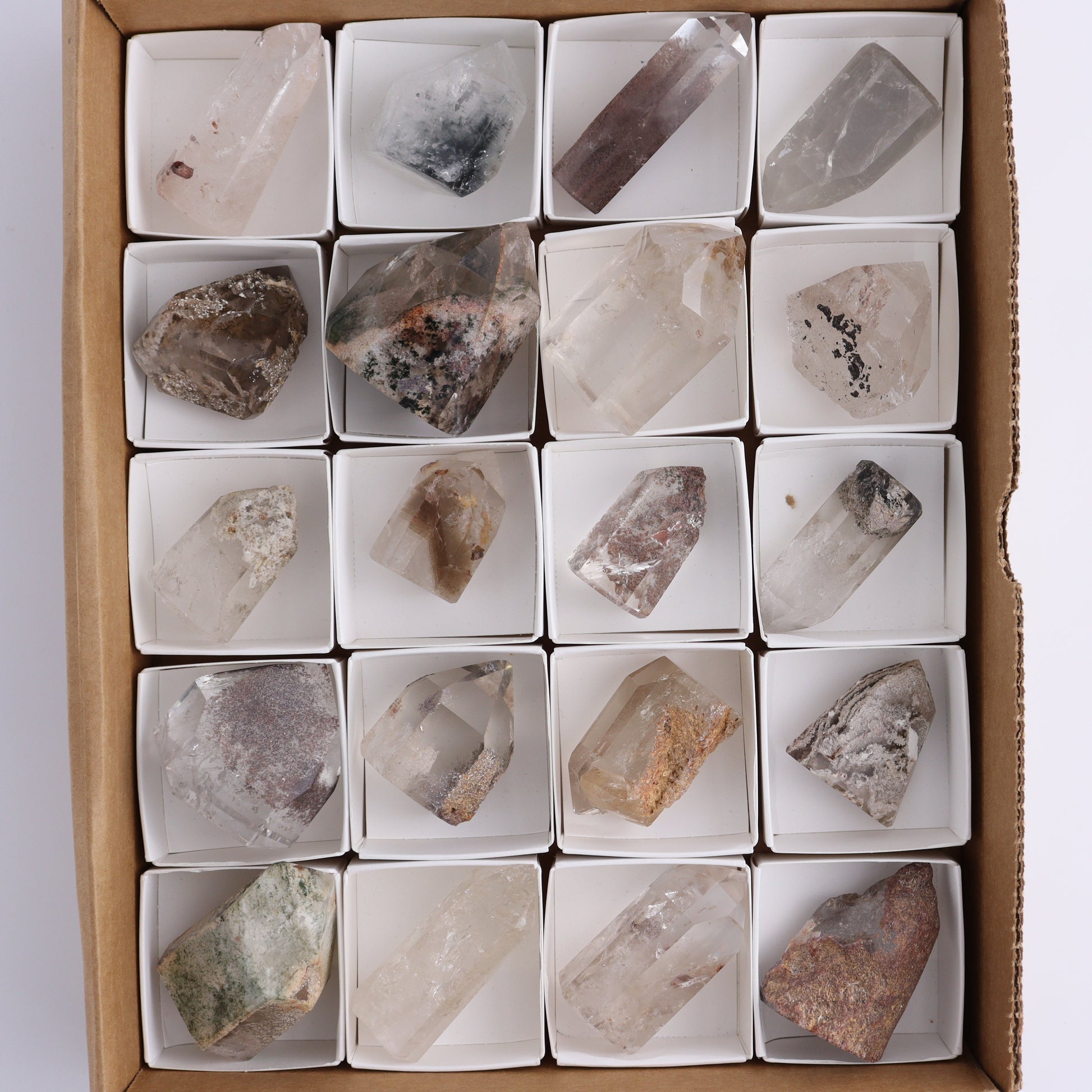 Garden Quartz Towers Set of 20 - Expert Wholesale and Supplier of Wholesale Crystals & Bulk Gemstones, ["Garden Quartz","Quartz","Towers"]
