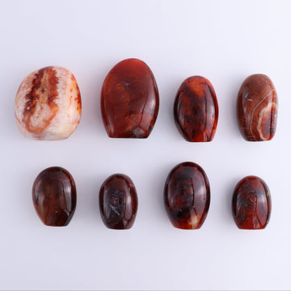 Carnelian Freeforms Set of 8 - Expert Wholesale and Supplier of Wholesale Crystals & Bulk Gemstones, ["carnelian","Freeform","Freeforms","Madagascar"]