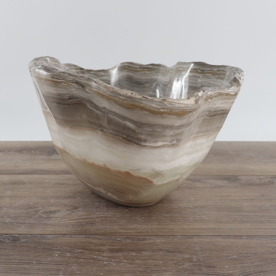 Mexican Onyx/Calcite Bowl 15"