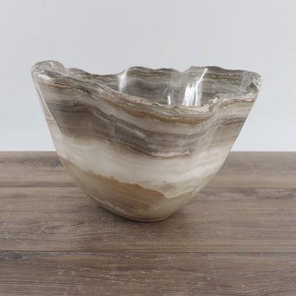 Mexican Onyx/Calcite Bowl 15"