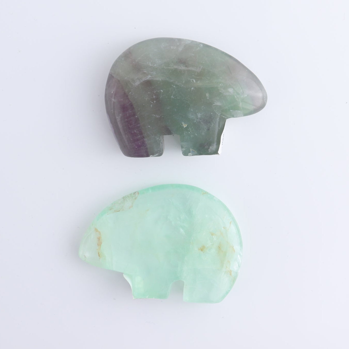 Fluorite Bears set of 6