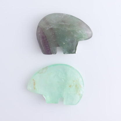 Fluorite Bears set of 6