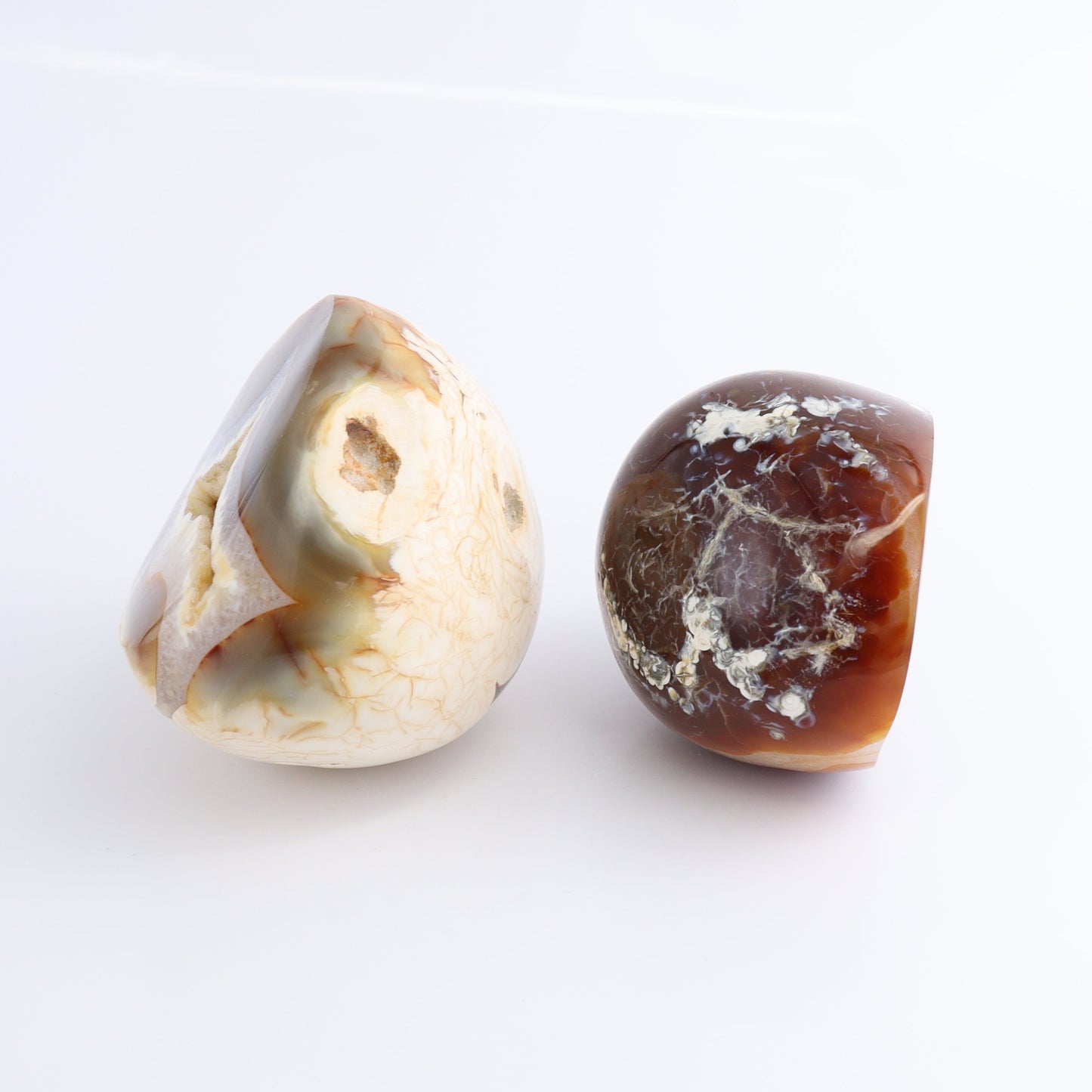 Carnelian Geodes Set of 2 - Expert Wholesale and Supplier of Wholesale Crystals & Bulk Gemstones, ["carnelian","Geodes","Madagascar"]
