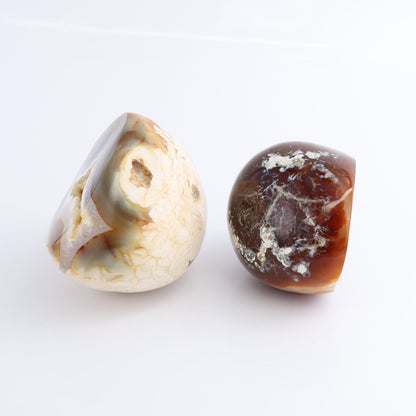 Carnelian Geodes Set of 2 - Expert Wholesale and Supplier of Wholesale Crystals & Bulk Gemstones, ["carnelian","Geodes","Madagascar"]