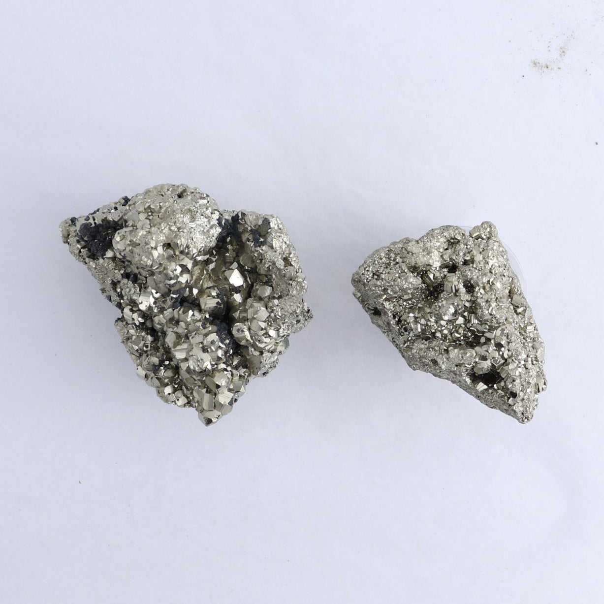 Pyrite Clusters Set of 6