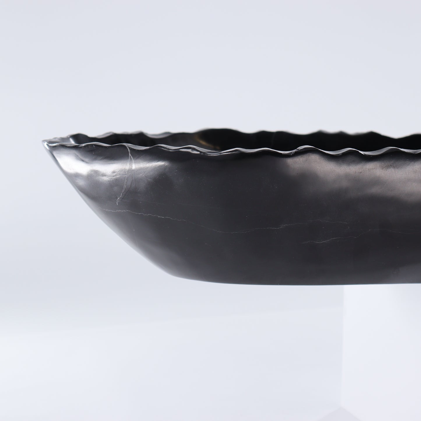 Black Marble Canoe Bowl - Expert Wholesale and Supplier of Wholesale Crystals & Bulk Gemstones, ["Black Marble","Bowls","canoe","Marble","Mexico"]