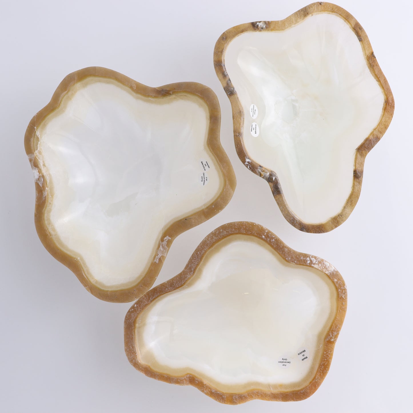 Onyx Bowl Set of 3 - Expert Wholesale and Supplier of Wholesale Crystals & Bulk Gemstones, ["Bowls","Mexico","onyx"]