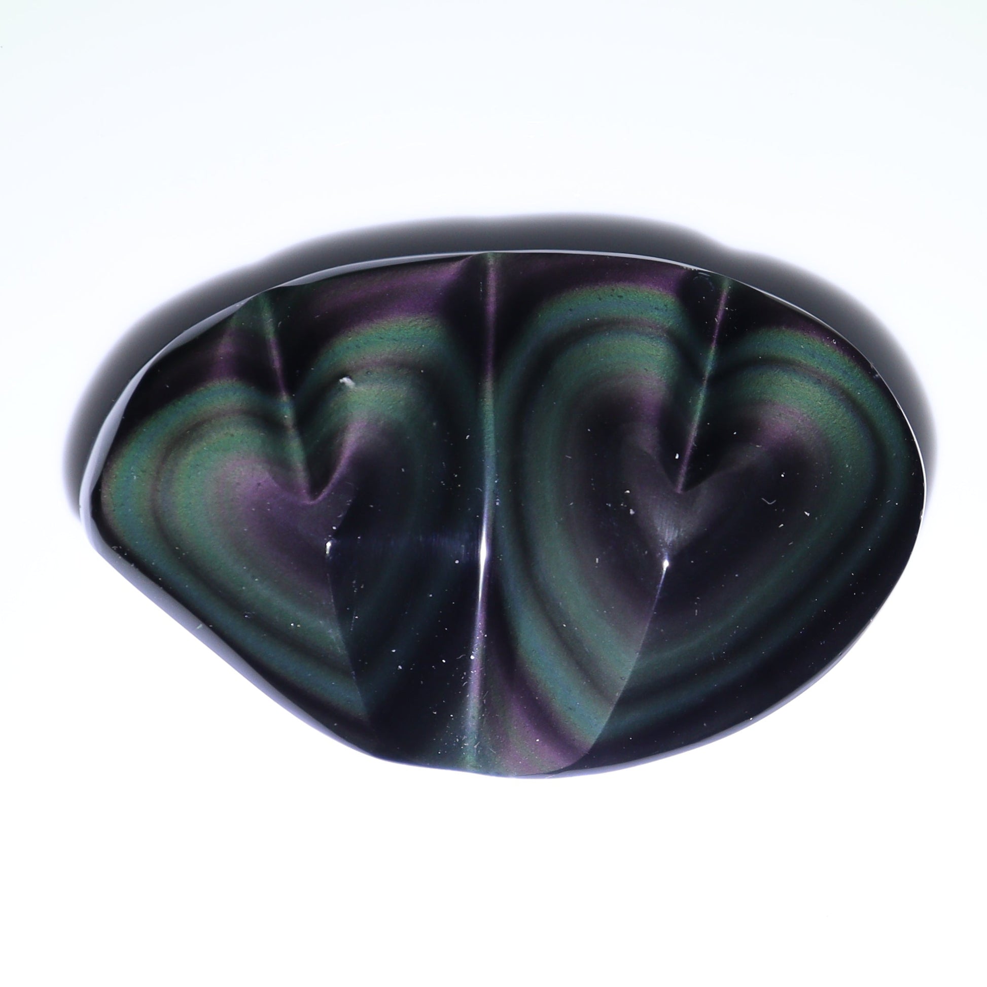 Rainbow Obsidian Heart Pairs Set of 8 - Expert Wholesale and Supplier of Wholesale Crystals & Bulk Gemstones, ["Hearts","Mexico","Rainbow Obsidian"]