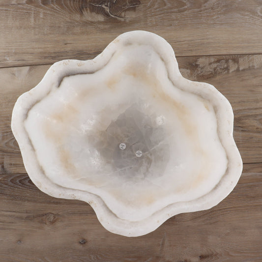Mexican Onyx/Calcite Bowl 15" - Expert Wholesale and Supplier of Wholesale Crystals & Bulk Gemstones, ["Bowls","Calcite","Mexico","onyx"]