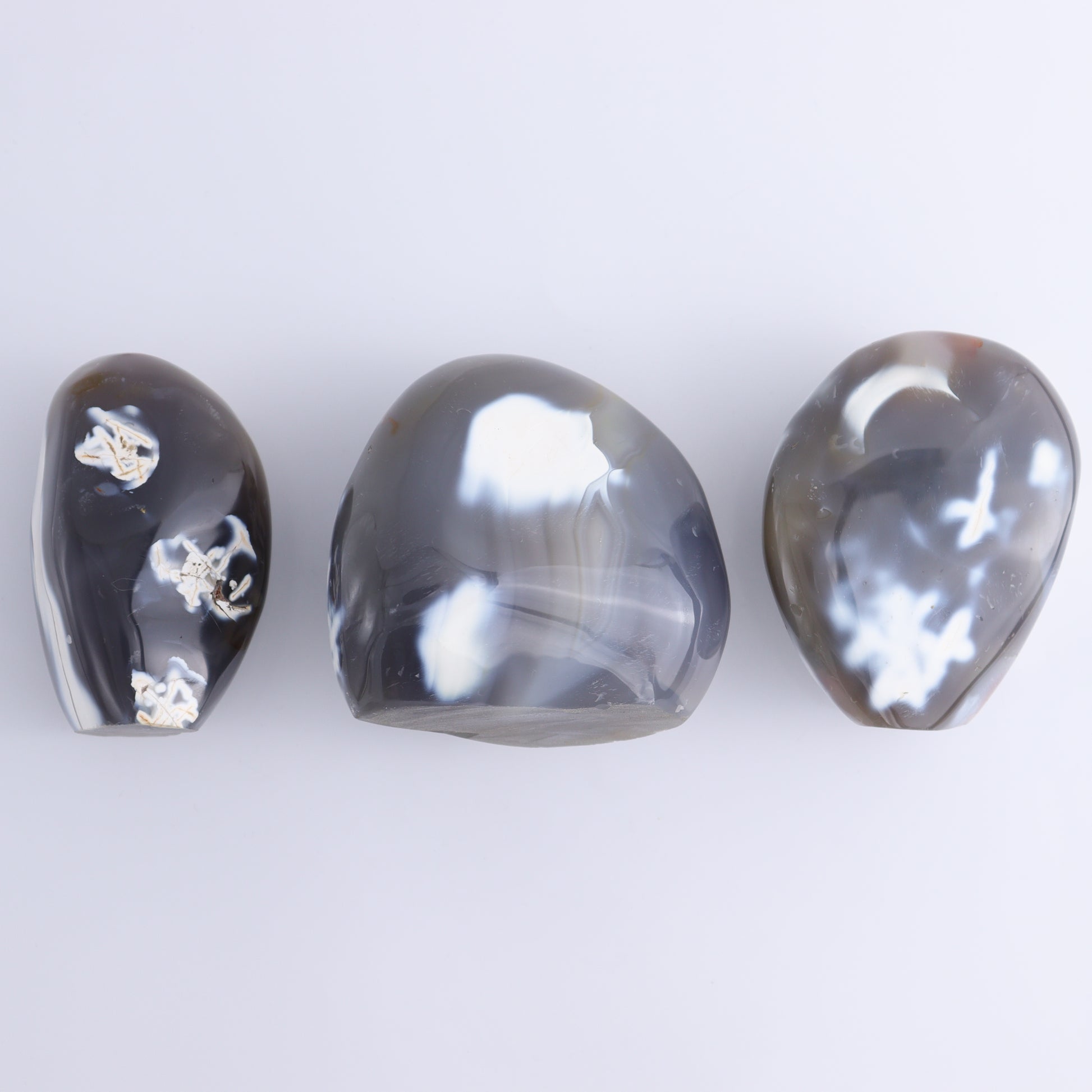 Orca Agate Freeform Set of 5 - Expert Wholesale and Supplier of Wholesale Crystals & Bulk Gemstones, ["Freeforms","Madagascar","Orca Agate"]