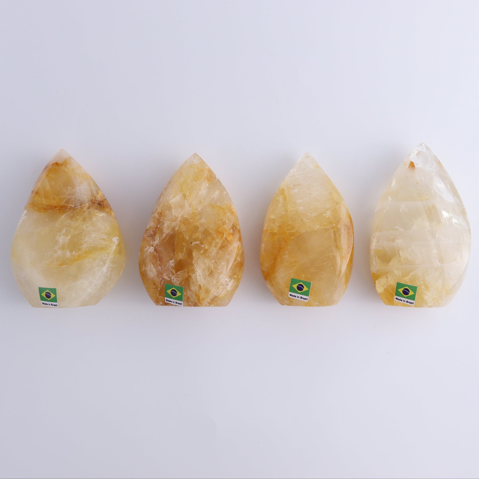 Golden Healer Flames Set of 4 - Expert Wholesale and Supplier of Wholesale Crystals & Bulk Gemstones, ["Brazil","flames","Golden Healer"]