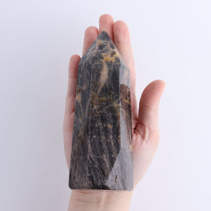 Imperfect Black Moonstone Towers Set of 6 - Expert Wholesale and Supplier of Wholesale Crystals & Bulk Gemstones, ["Black Moonstone","Moonstone","Towers"]