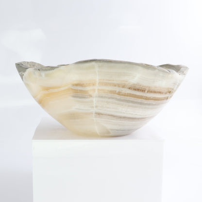 Mexican Onyx/Calcite Bowl 10"