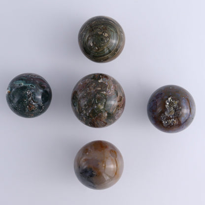 Ocean Jasper Spheres Set of 12 - Expert Wholesale and Supplier of Wholesale Crystals & Bulk Gemstones, ["jasper","Madagascar","Ocean Jasper","Spheres"]