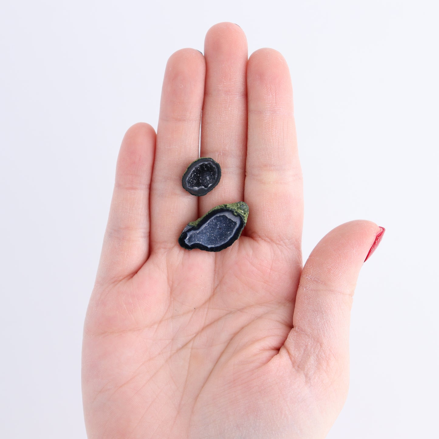 Tabasco Geodes 9 Pairs - Expert Wholesale and Supplier of Wholesale Crystals & Bulk Gemstones, ["Geodes","Tabasco Geode"]