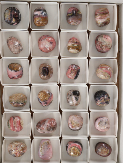Pink Opal Tumbles Set of 24 - Expert Wholesale and Supplier of Wholesale Crystals & Bulk Gemstones, []