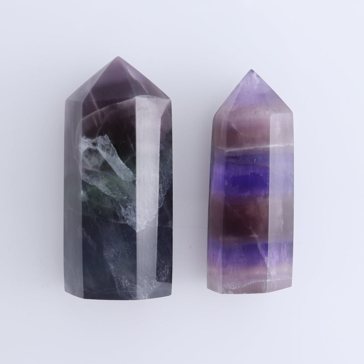 Lavender Fluorite Towers Set of 10