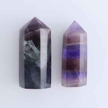 Lavender Fluorite Towers Set of 10