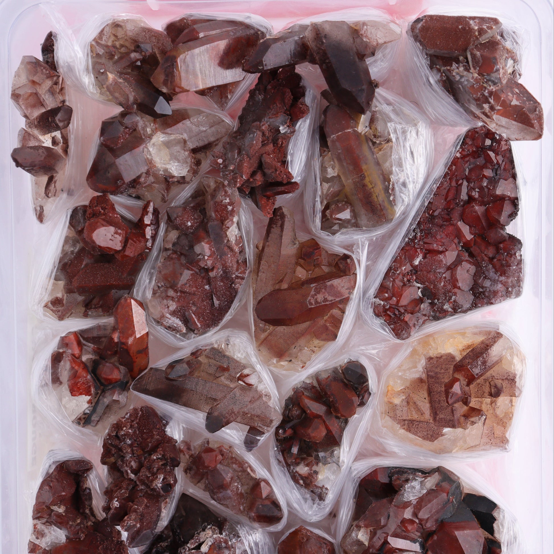 Quartz Hematite Inclusions Flat from Morocco - Expert Wholesale and Supplier of Wholesale Crystals & Bulk Gemstones, ["Flats","Hematite","Morocco","Quartz","Quartz Hematite"]