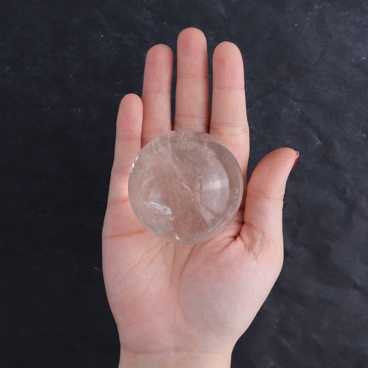 Clear Quartz Spheres Set of 8