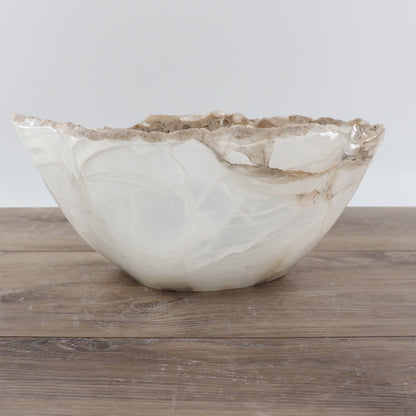 Mexican Onyx/Calcite Bowl 12"