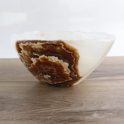 Mexican Onyx/Calcite Bowl 10"