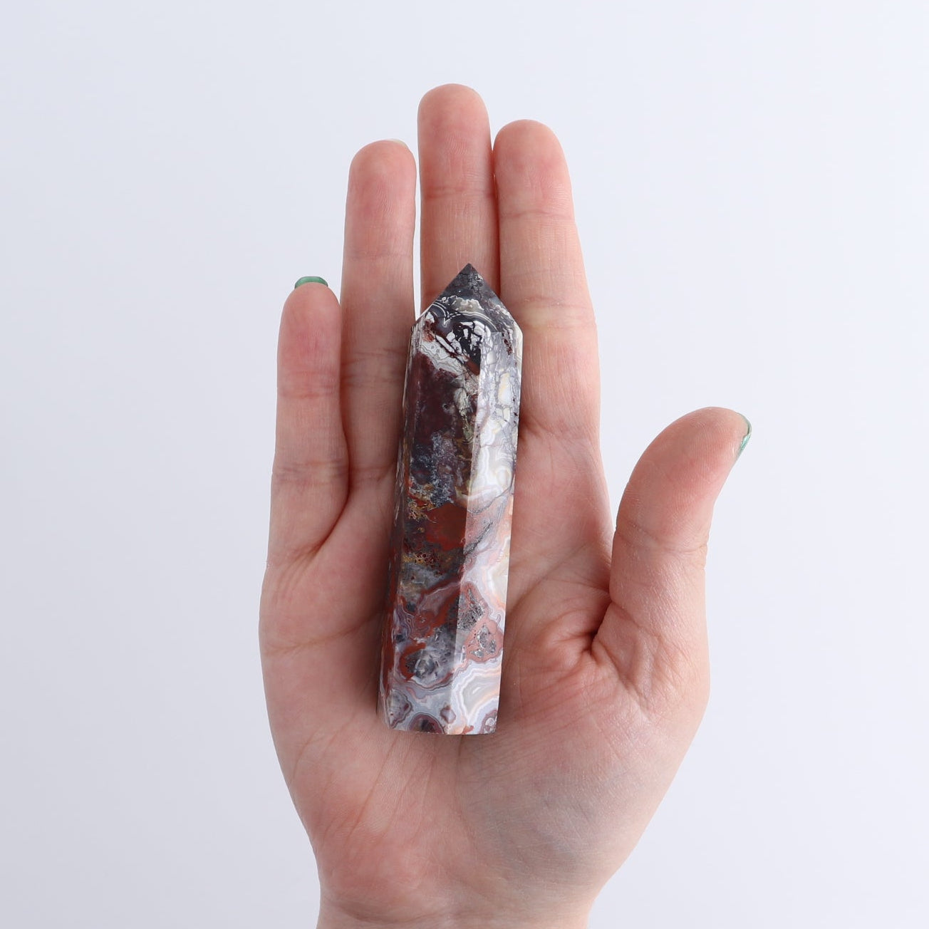 Crazy Lace Agate Towers Set of 8