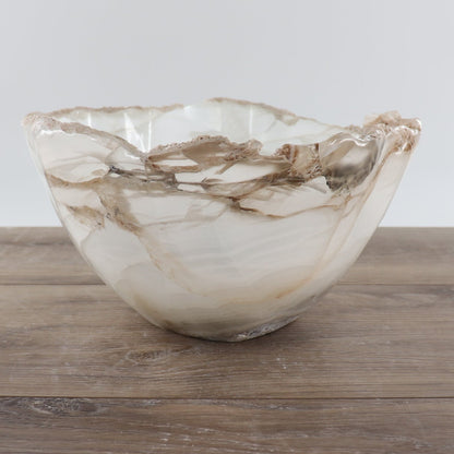Mexican Onyx/Calcite Bowl 12"