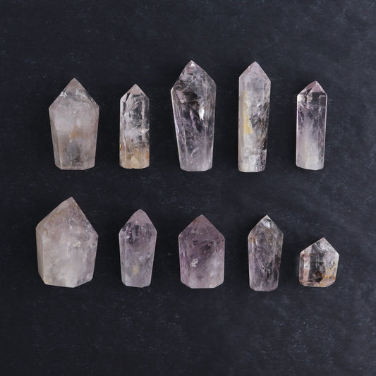 Powellite Amethyst UV Reactive Towers Set of 10