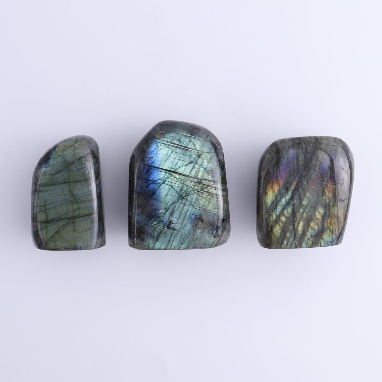 Labradorite Freeform Set of 7 - Expert Wholesale and Supplier of Wholesale Crystals & Bulk Gemstones, ["Freeforms","Labradorite","Madagascar"]