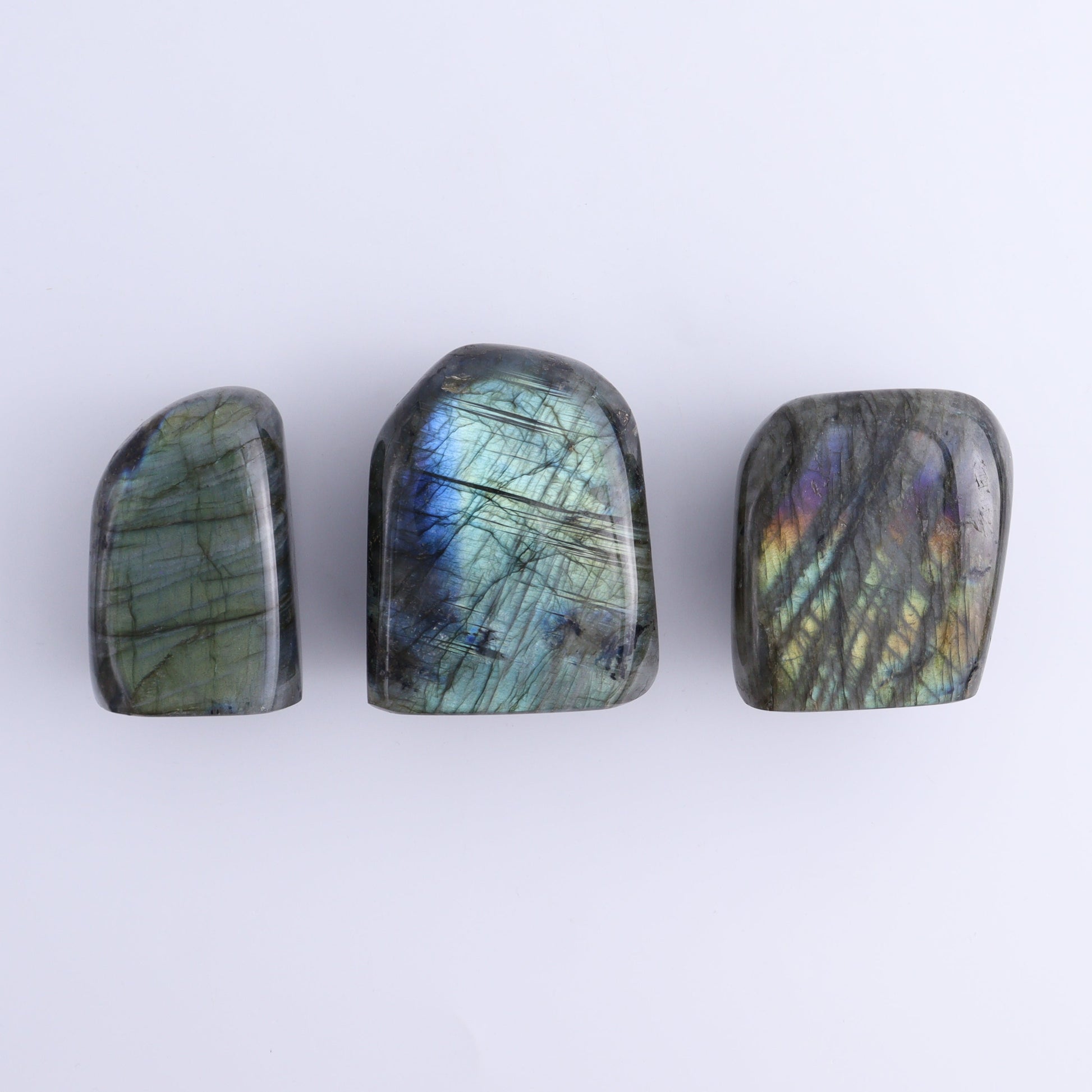Labradorite Freeform Set of 7 - Expert Wholesale and Supplier of Wholesale Crystals & Bulk Gemstones, ["Freeforms","Labradorite","Madagascar"]