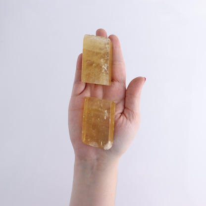 Honey Calcite Freeforms Flat of 12 - Expert Wholesale and Supplier of Wholesale Crystals & Bulk Gemstones, ["Calcite","China","Flats","Freeforms","Honey Calcite"]