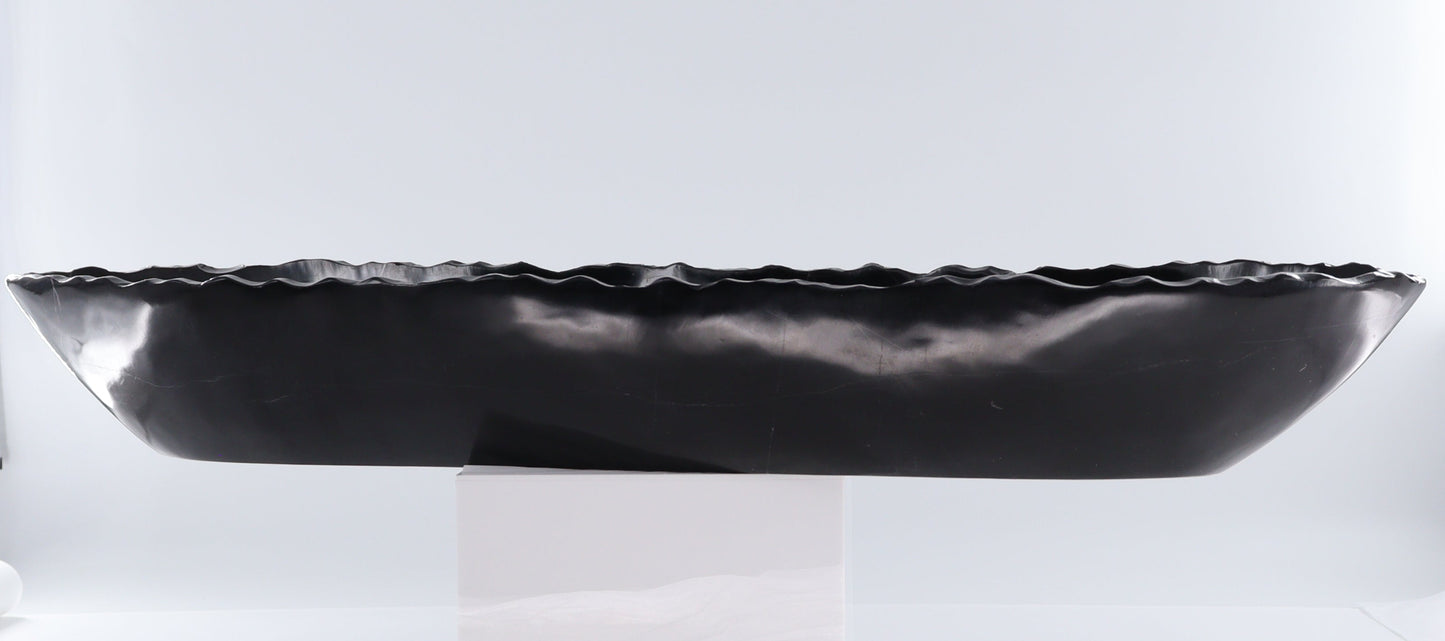 Black Marble Canoe Bowl - Expert Wholesale and Supplier of Wholesale Crystals & Bulk Gemstones, ["Black Marble","Bowls","canoe","Marble","Mexico"]