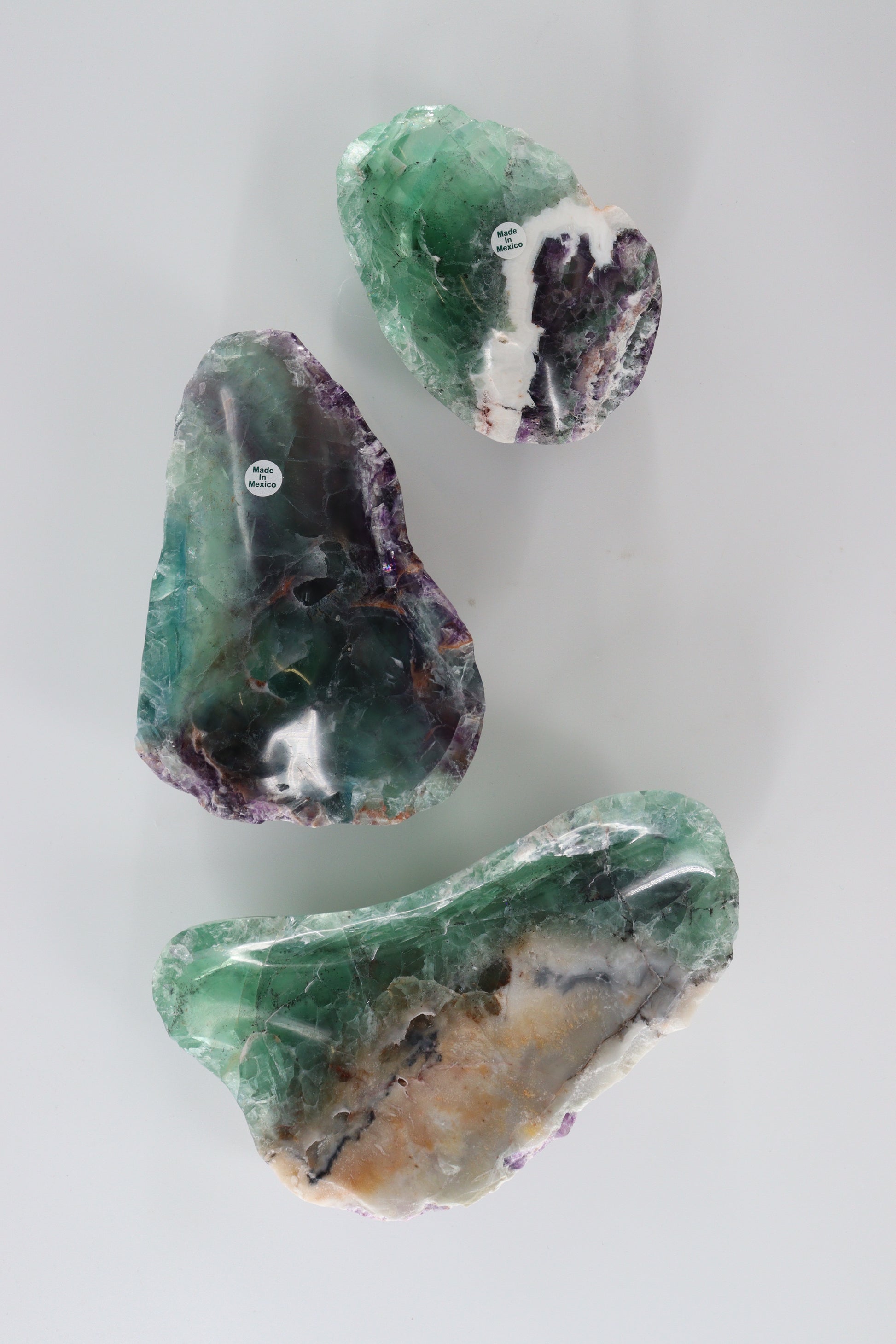 Mexican Fluorite Bowls Set of 3 - Expert Wholesale and Supplier of Wholesale Crystals & Bulk Gemstones, []