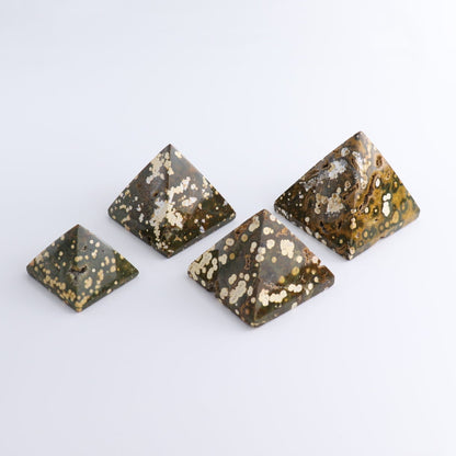 Ocean Jasper Pyramids Set of 4