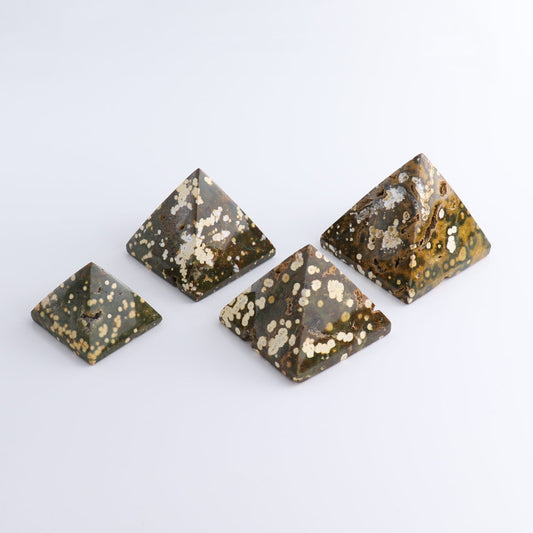 Ocean Jasper Pyramids Set of 4