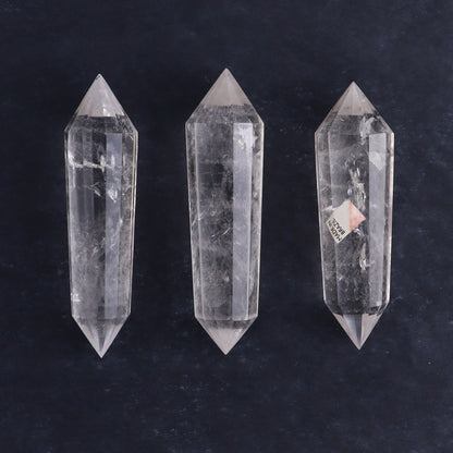 Quartz Faceted Double Points Set of 12 - Expert Wholesale and Supplier of Wholesale Crystals & Bulk Gemstones, ["Brazil","Clear Quartz","close_50","Mixed Carvings","Quartz"]