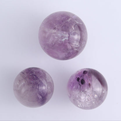 Amethyst Spheres Set of 9 - Expert Wholesale and Supplier of Wholesale Crystals & Bulk Gemstones, ["Amethyst","Brazil","Spheres"]