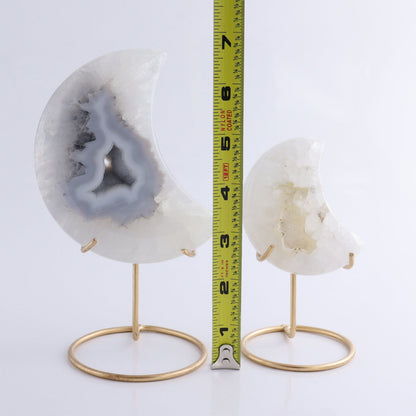 Agate Moons with Stand Set of 6 - Expert Wholesale and Supplier of Wholesale Crystals & Bulk Gemstones, ["Agate","Brazil","moons"]