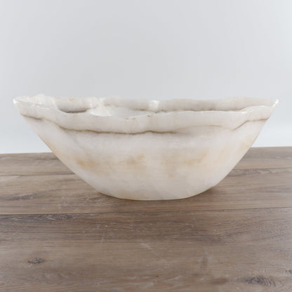 Mexican Onyx/Calcite Bowl 15"