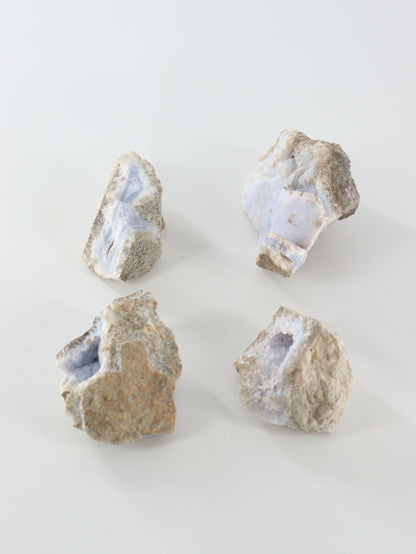 Blue Lace Agate Clusters Set of 4 - Expert Wholesale and Supplier of Wholesale Crystals & Bulk Gemstones, []
