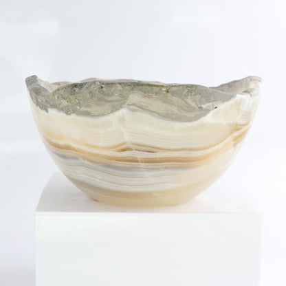 Mexican Onyx/Calcite Bowl 10"