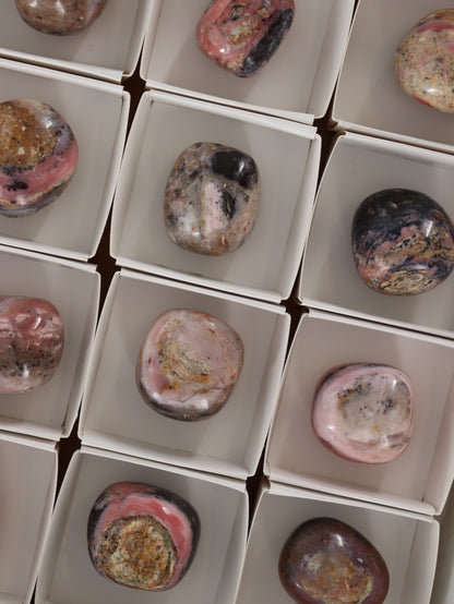 Pink Opal Tumbles Set of 24 - Expert Wholesale and Supplier of Wholesale Crystals & Bulk Gemstones, []