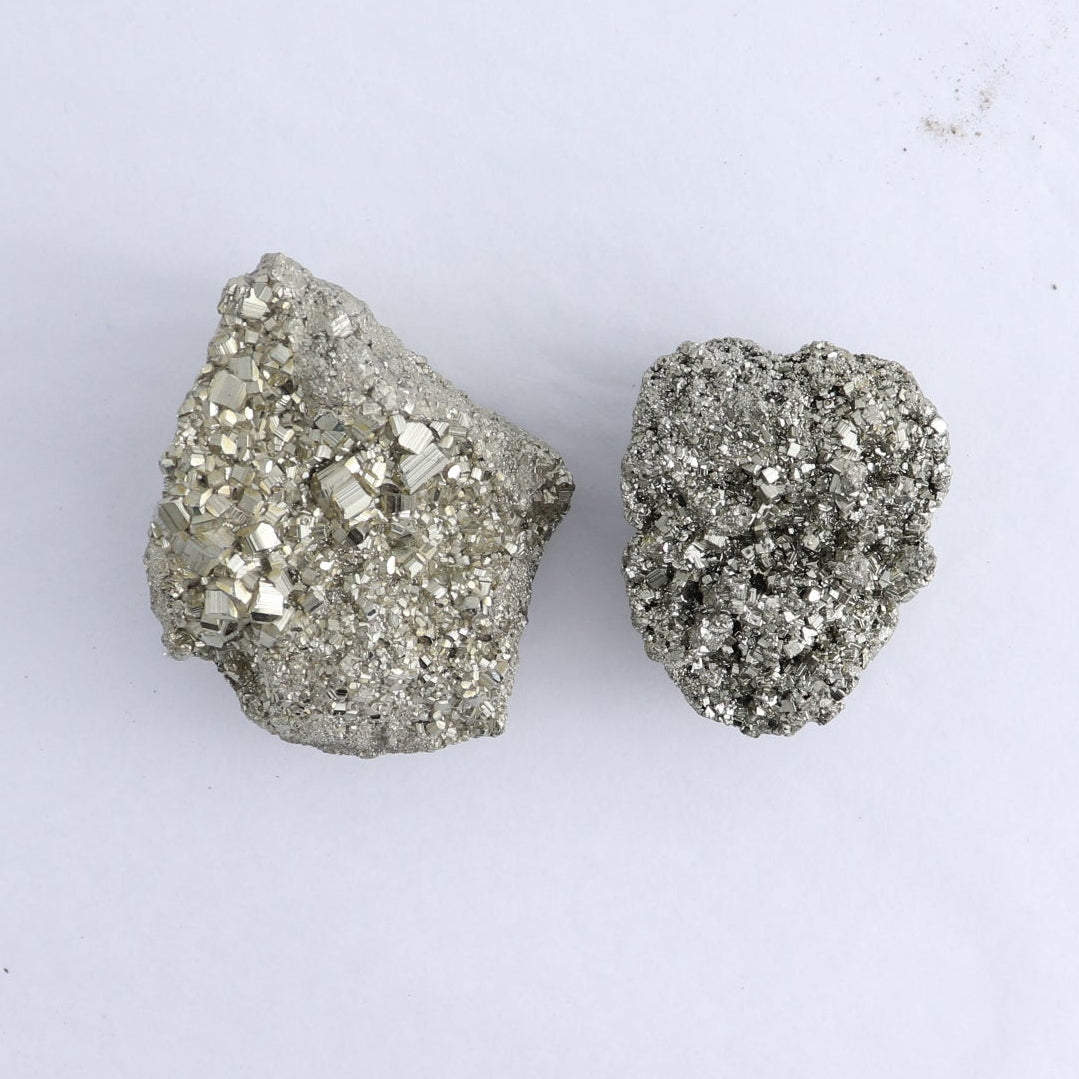 Pyrite Clusters Set of 6