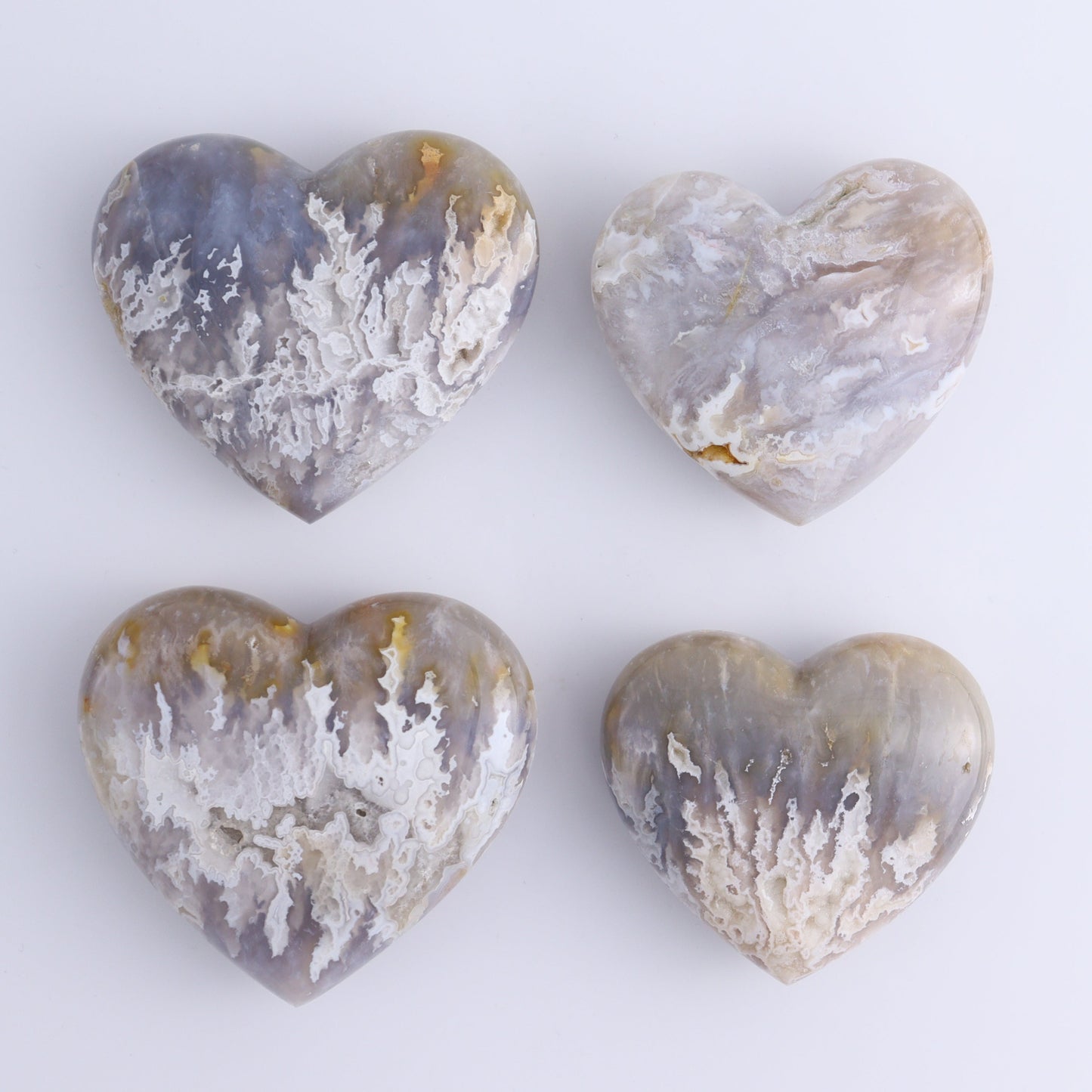 Agate Hearts Set of 12 - Expert Wholesale and Supplier of Wholesale Crystals & Bulk Gemstones, ["Agate","Hearts"]