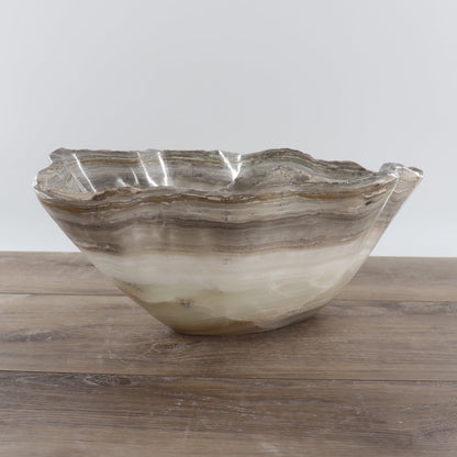 Mexican Onyx/Calcite Bowl 15"