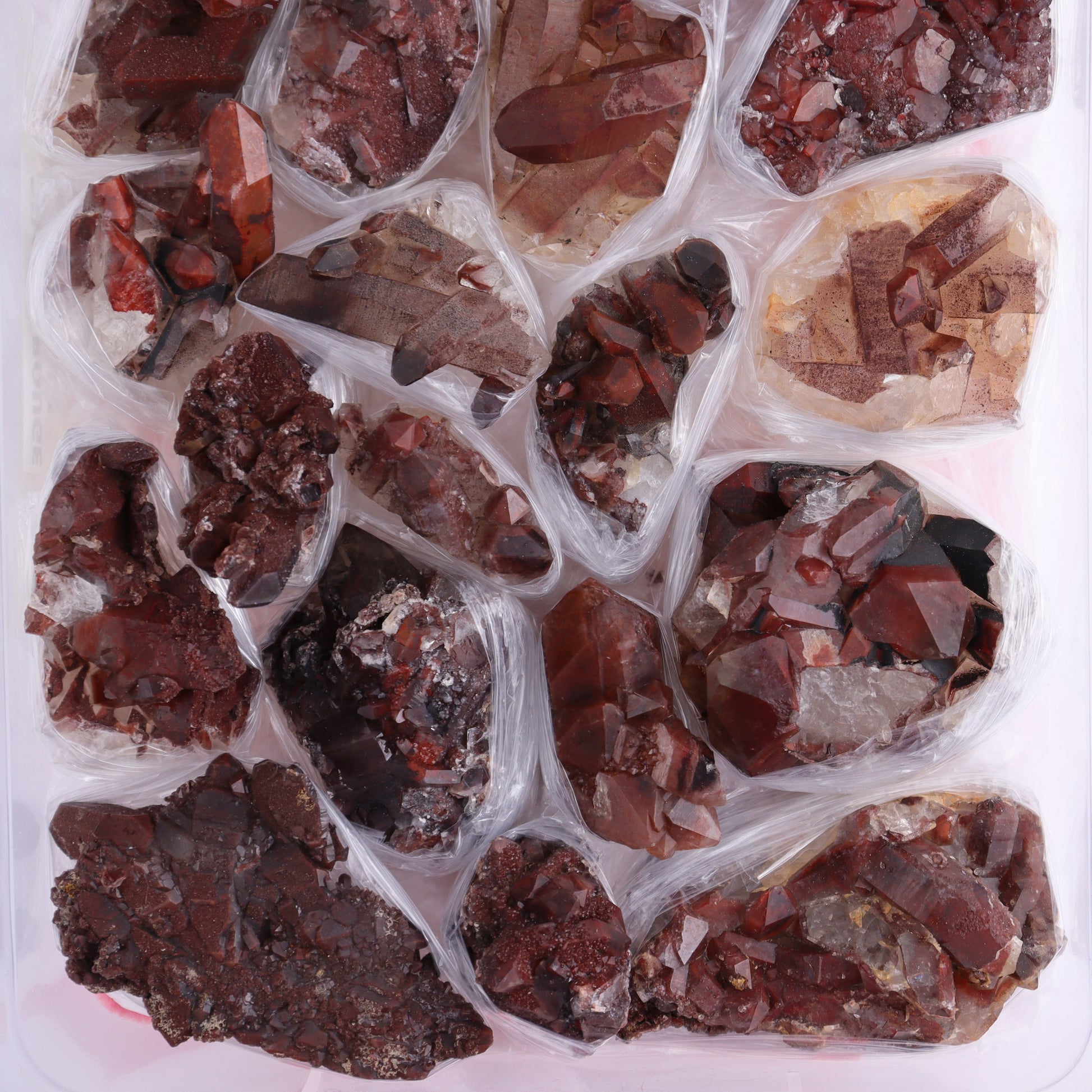 Quartz Hematite Inclusions Flat from Morocco - Expert Wholesale and Supplier of Wholesale Crystals & Bulk Gemstones, ["Flats","Hematite","Morocco","Quartz","Quartz Hematite"]