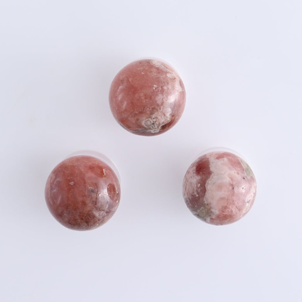 Rhodochrosite Spheres Set of 12