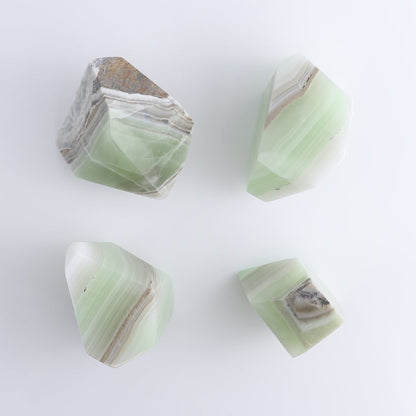 Green Calcite Freeforms Set 4